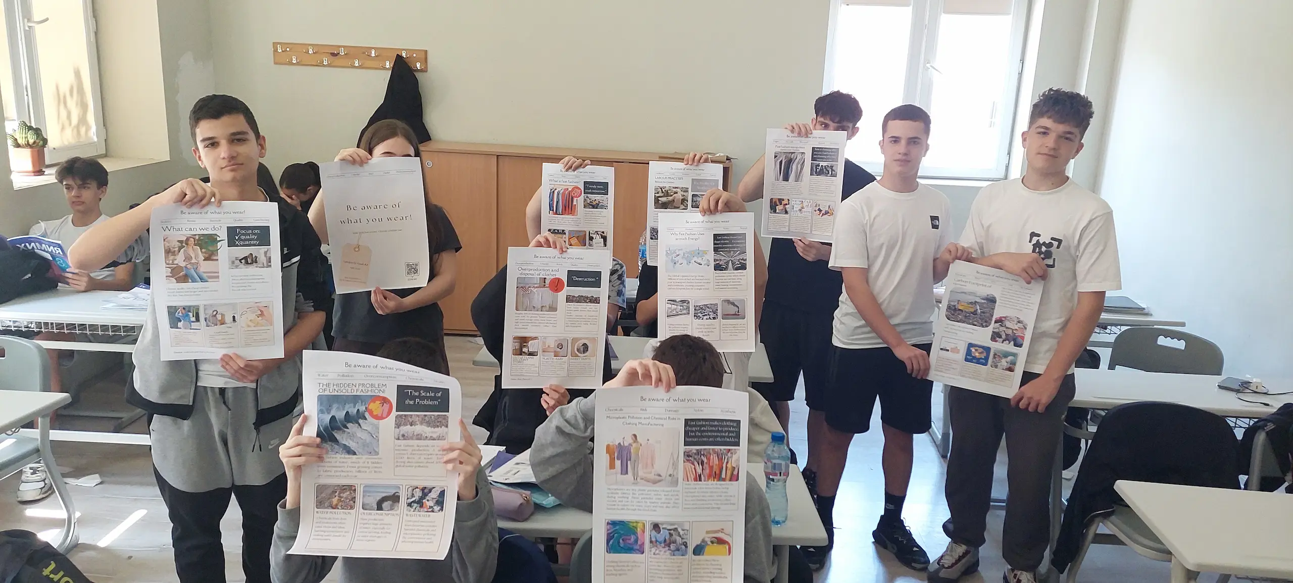 Ученици от НТГ Пловдив създадоха еко проект срещу бързата мода