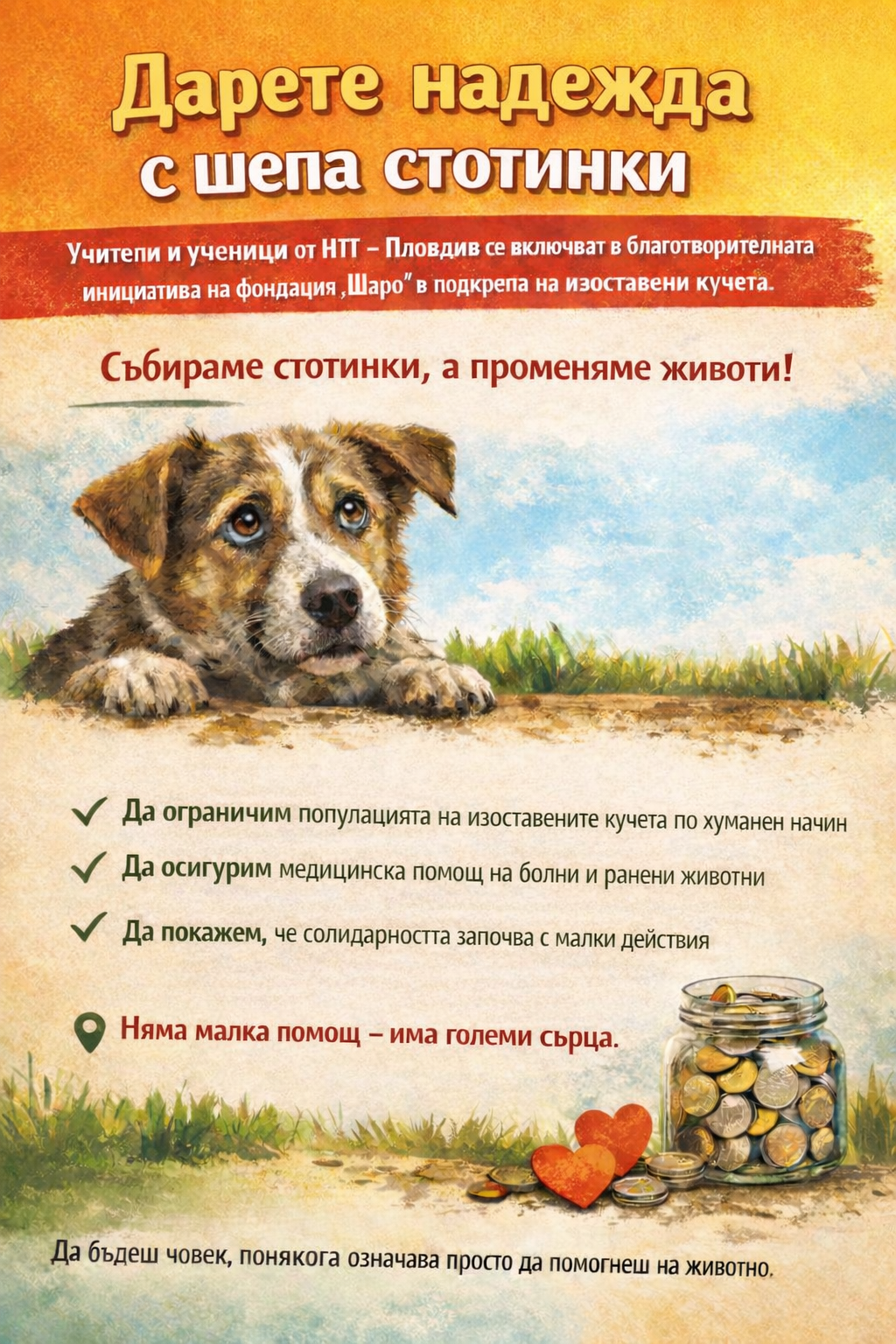 Плакат на фондация Шаро